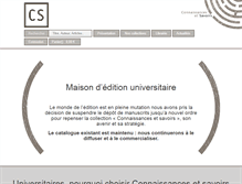 Tablet Screenshot of connaissances-savoirs.com